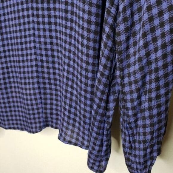 Eyeshadow NWT plaid embellished shirt OX - Picture 10 of 13